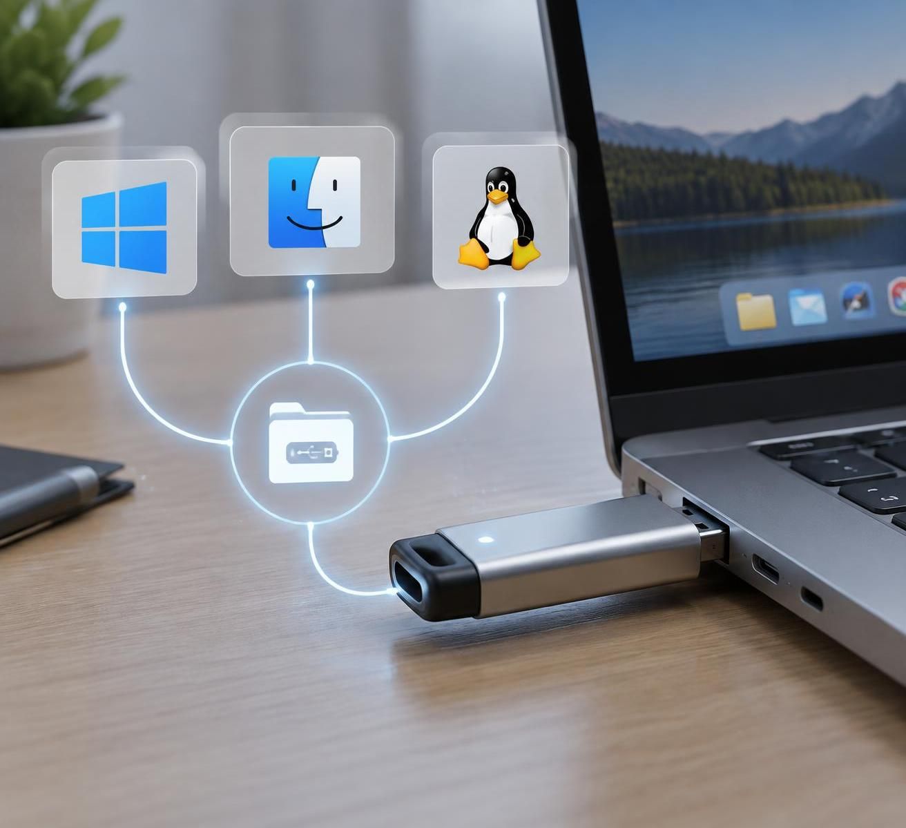 découvrez comment formater une clé usb en fat32 sur windows, mac et linux grâce à des étapes simples adaptées à chaque système.
