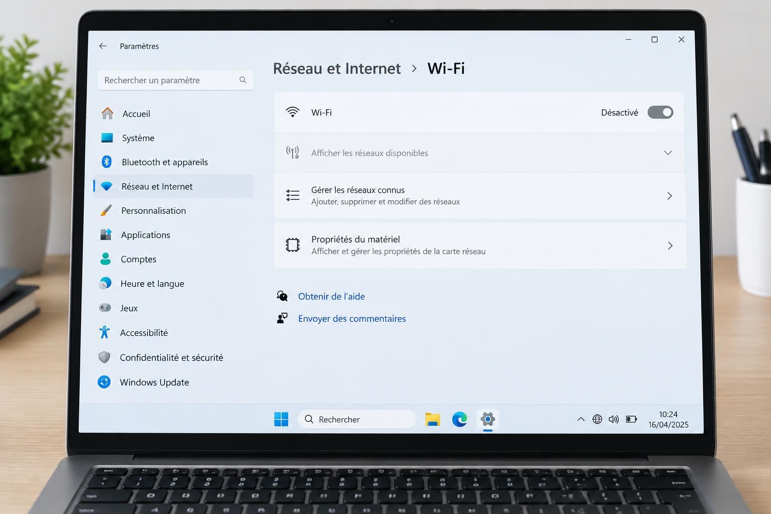 découvrez toutes les méthodes pour désactiver le wi-fi sur un pc windows 10 ou 11 : paramètres, barre des tâches, mode avion et gestionnaire de périphériques.