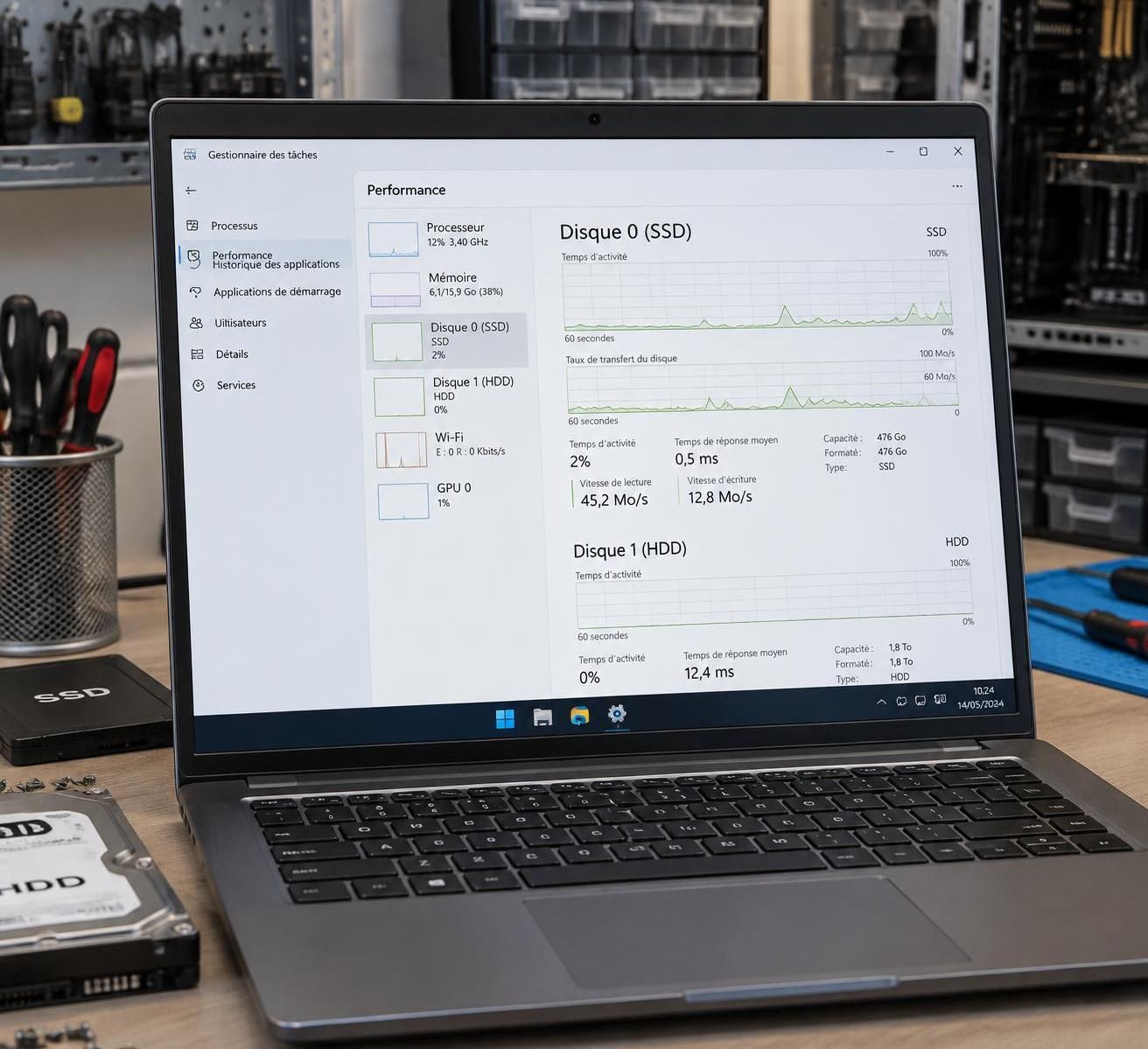 découvrez comment vérifier si votre pc est équipé d’un ssd ou d’un hdd, avec des méthodes simples pour identifier le type de disque dur.